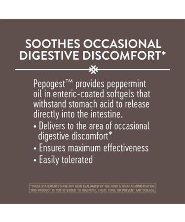 Nature's Way Pepogest Peppermint Oil 0.2 mg - 60 Softgels for Digestive Support - Buy Online on SooperMarket.com