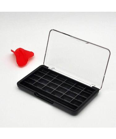 Sharplace 24 Grids Empty Eyeshadow Palette with Clear Lid - Ideal for Lipstick Blush & Powder - Black - International Shipping Available - Buy Online on SooperMarket.com