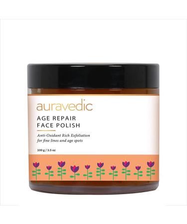 Anti Aging Face Scrub | Helps Reduces Fine Lines & Wrinkles | Minimizes Age Spots | Gently Exfoliates with Pomegranate & Honey | Hydrating Formula | 3.53 Oz (100g)
