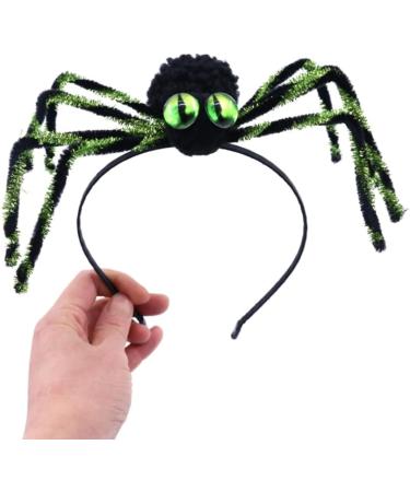 JSGHGDF Funny Araneid Birthday Party Spiderling Headwear Hair Halloween Costume Hairband Green - Buy Online on SooperMarket.com
