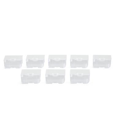 Elizabeth Ward Bead Storage Solutions Clear Plastic Storage Containers (8pc)   Small   Organize Beads  Jewelry Making and Craft Supplies  Earrings and More   Securely Snaps Shut  1-1/6  x 2  x 1-1/8  1 Pack