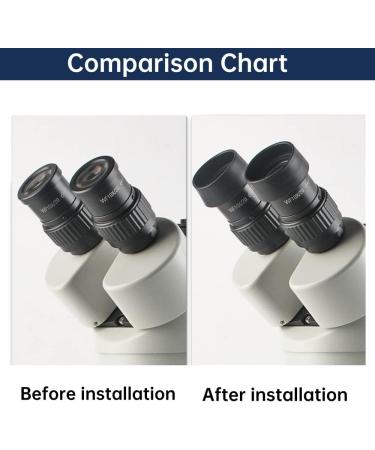 2PCS Soft Rubber Eyepiece Covers for 32-36mm Stereo Microscope - Flat Angle Eyeshields - Buy Online on SooperMarket.com