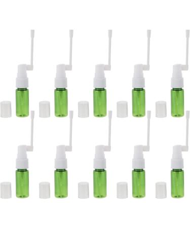 Hemoton 10 Pack Refillable Nasal Spray Bottles 15 ml - Empty Nasal Sprayers for Travel - Green 9x2.4x2.4 cm - Buy Online on SooperMarket.com