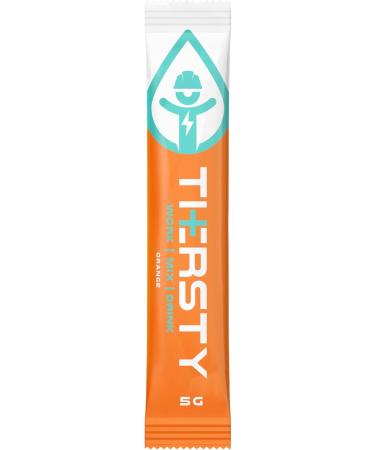 Thersty Electrolyte Powder ZERO Sugar Electrolyte Packets Designed for Rapid Hydration. All Natural Ingredients and Trusted by the World s most Demanding Insustries 40 Servings - Orange - Buy Online on SooperMarket.com