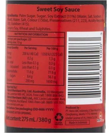 ABC Sweet Soy Sauce Kecap Manis 275ml Halal (Pack of 3) by CNMART - Buy Online on SooperMarket.com