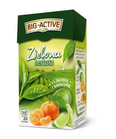 ZIELONA Z MANDARYNK I LIMONK Herbata Owocowa Naturalna Polska Herbapol