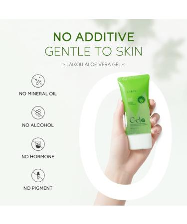 Organic Aloe Vera Gel for Face and Body - 96% Fresh Aloe, Deeply Soothing & Firming, Sunburn Relief, Acne Treatment - Buy Online on SooperMarket.com