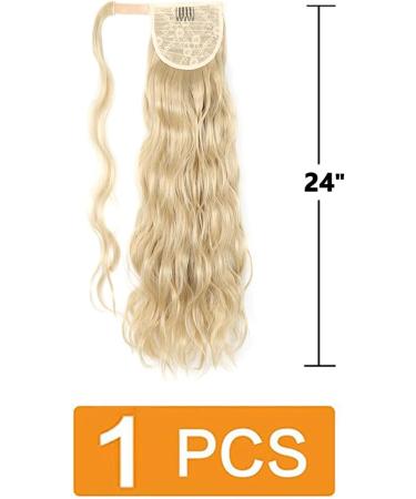 Prinfantasy Long Wavy Ponytail Extension 24 Inch | Soft Synthetic Hairpiece for Women MW138 - Buy Online on SooperMarket.com
