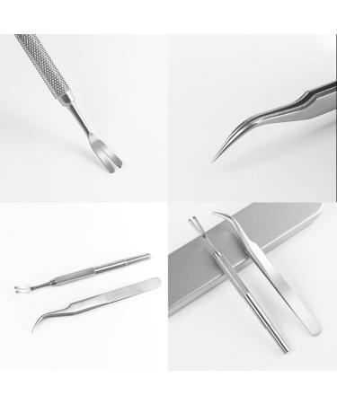 PAIDASHU Tick Remover Stainless Steel Tick Remover Tick Removal Tool for Dogs Cats Horses Tick Hook Kit Included Removal Tweezers+ Tick Shovel+ Iron Box - Buy Online on SooperMarket.com