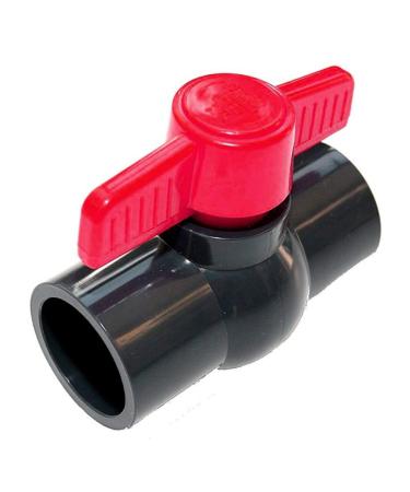 Unknown glued-in ball valve ball valve shut-off valve made of PVC-U with 2 x glued socket for 40mm pipes