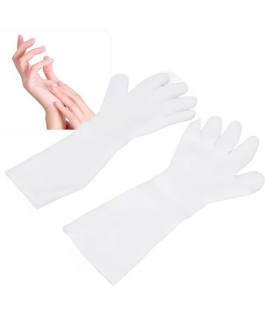 Moisturizing Gloves Gel Spa Glovers Soft Moisturizing Gel Glovers for Dry Hands Cotton Gloves for Eczema Moisturizing Night Gloves White Gloves Softening Dry Cracked Hand Skin