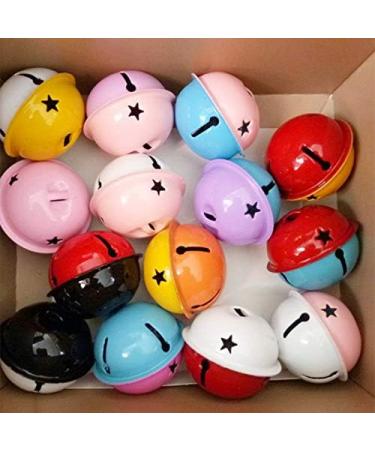 Colorful 4CM Jingle Bell - 30pcs for DIY Crafts, Pet Pendants, Holiday Party Decor or Key Chain - Buy Online on SooperMarket.com