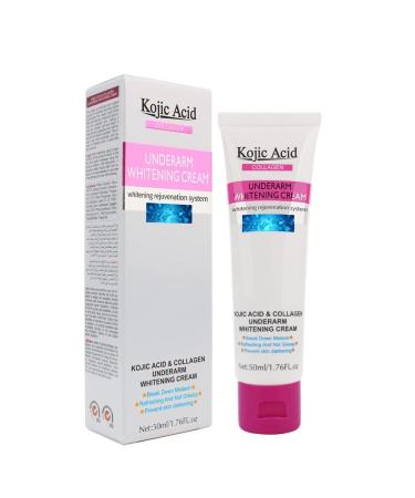 Kojic Acid Skin Lightening Cream Underarm Cream Intimate Area Dark Spot Corrector Whitening Cream for Body Underarms Armpit Knees Legs and Inner Thigh Cream for Acanthosis Nigricans Non-Greasy