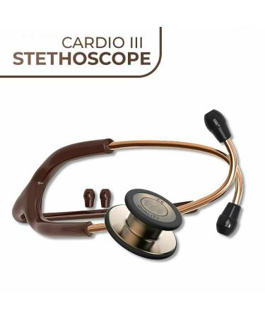 Saini MEDICOS Cardio 3 Monitoring Stethoscope - Copper Finish Chocolate Tube | International Shipping Available - Buy Online on SooperMarket.com