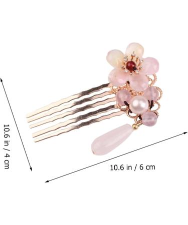 Didiseaon 1pc Hair Comb Hair Accessories Pearl Hair Decorations Crystal Hair Comb Crystal Headpiece Bridal Hair Clip Flower Hair Clips for Women Wedding Bride Glass Bangs Comb - Buy Online on SooperMarket.com