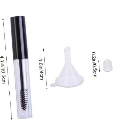 FOYTOKI 10 Pcs Eyelash Cream Bottle Storing Eyelash Cream Empty Mascara Tube Black Lid Empty Tube Funnel - Buy Online on SooperMarket.com