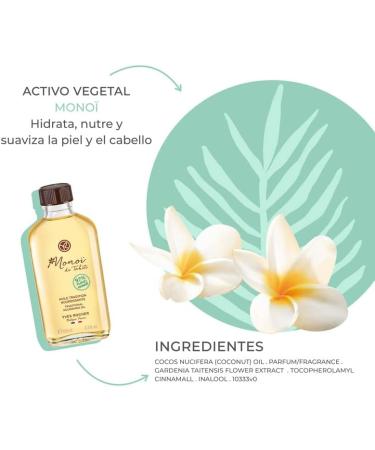 Yves Rocher - Traditional Tahitian Monoi Oil - 100 ml - Buy Online on SooperMarket.com