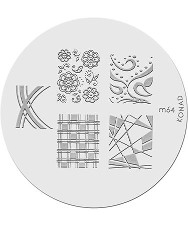 Konad stencil stamping stamping stencil M64