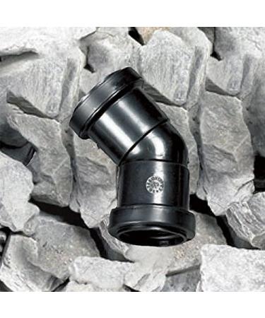 PondKraft Rigid Plastic Pipe Elbow Connectors - 40mm - 45 Degrees