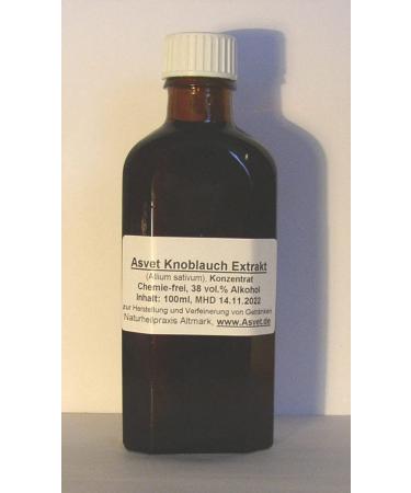 100ml garlic tincture drops extract preparation without chemicals!
