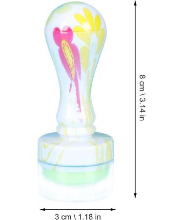 Minkissy Silicone Nail Stamp & Scraper - Clear Nail Art Stamping Tool for Acrylic Manicure 8x3cm - Buy Online on SooperMarket.com