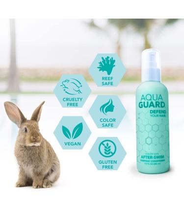 AquaGuard After-Swim Everyday Conditioner for Swimmers - Paraben and Gluten Free - Vegan & Color Safe - 9.50 Fl Oz (Pack of 2) - Buy Online on SooperMarket.com