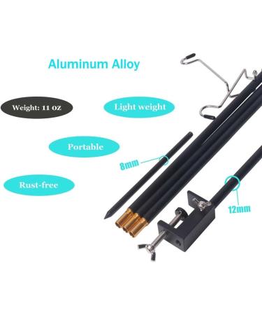 HIKEMAN Folding Lantern Stand Pole - Portable Light Holder for Camping & Outdoor Activities (Red) - Buy Online on SooperMarket.com