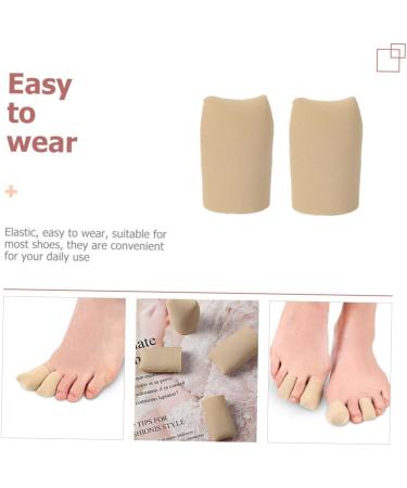 KALLORY 2pcs Silicone Gel Toe Sleeves - Toe Protectors and Finger Tube Sleeves for Toe/Finger Protection - Buy Online on SooperMarket.com