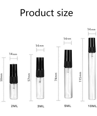 GeRRiT Fine Mist Spray Dispensing Bottle Portable Mini Empty Perfume Glass Spray Clear Empty Fine Mist Travel Bottle Set Refillable Containers for Cleaning Gardening Plant - Buy Online on SooperMarket.com