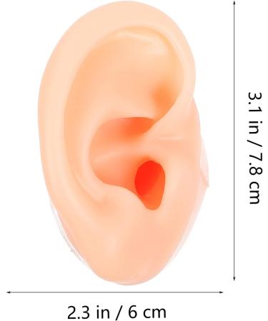 Exceart Silicone Ear Model - Acupuncture Simulation & Piercing Practice Tool - Food Grade Medical Quality - Buy Online on SooperMarket.com