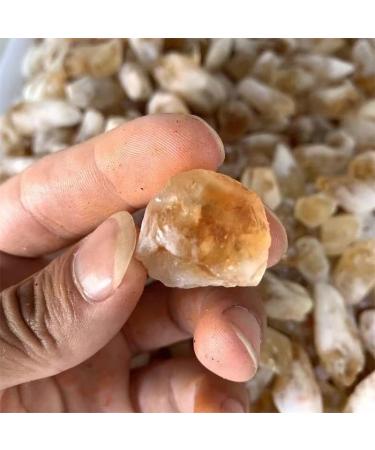 Raw Crystals Bulk Natural Stone Crystal Rough Citrine Crystal Point 20pc Full of Texture - Buy Online on SooperMarket.com