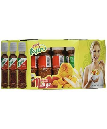 Tajin Seasoning with Lime 10 Minis to Go, 10/.35 Oz. Bottles by Tajin 0.35 Ounce (Pack of 10)