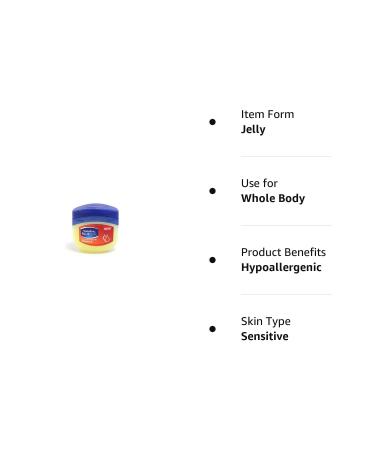 Vaseline Petroleum Jelly with Vitamin E - 3.4 oz (100ml) (1-Pack) - Buy Online on SooperMarket.com