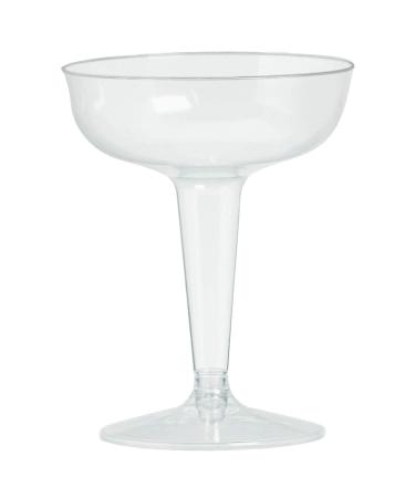 Amscan Clear Big Party Pack Champagne Glasses, 32 Count (Pack of 1)