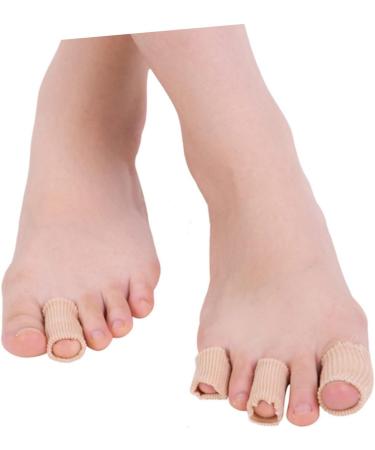 Healifty 6 Pcs Toe Cover Men's Gel Silicone Sleeves - Anti-Friction Toe Tubes & Finger Sleeves, Beige, Reusable & Cuttable - Buy Online on SooperMarket.com