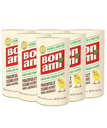 Bon Ami Powder Cleanser - 14 oz (Pack of 6) 14 Ounce (Pack of 6)