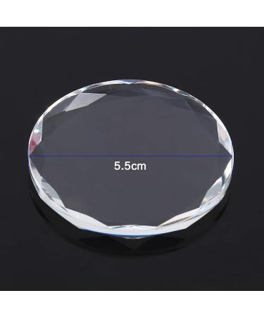 Eyelash Glue Holder & Crystal Lash Separator - Transparent Glass Pallet for Extensions & Makeup Art - Buy Online on SooperMarket.com