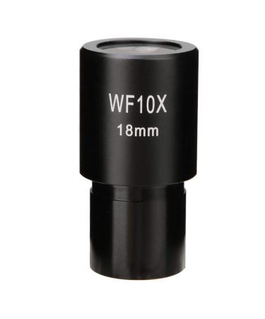 Eyepiece, WF10X/18mm Lenses Biological Microscope Wide-Angle Eyepiece Optical Lenses with Scale for Biological Microscopes