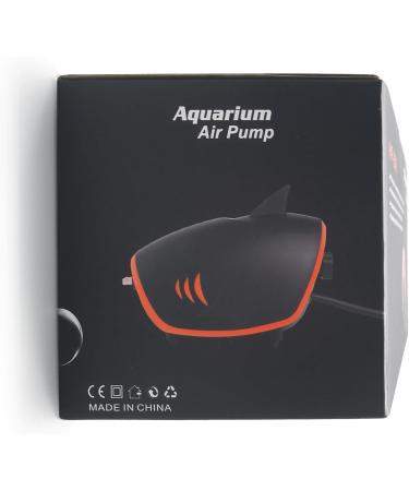 Fedour 4W Quiet Aquarium Air Pump - Dual Output Oxygen Pump for 50-700L Fish Tanks with LED Decor & All Accessories - Buy Online on SooperMarket.com