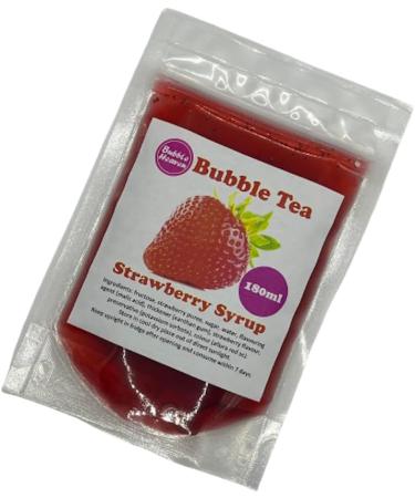Fruity Strawberry with Mango Popping Bobas Bubble Tea Kit 3 to 6 Drinks Strawberry and Mango - Buy Online on SooperMarket.com