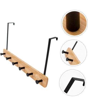 CHILDWEET Towel Hangers Coat Hanger Coat Hook Wall Mount Towel Holder Towel Rack with Shelf Coat Hooks No Punching Door Hook 6 hooks Khaki - Buy Online on SooperMarket.com