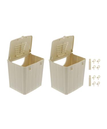 VILLCASE Chicken Nesting Box 2PCS Bird Breeding Hanging Bird Roosting Box Bird Incubation Box Parakeet Nesting Box for Lovebirds Cockatoo Budgie Parrotlets Chicken Nesting Box