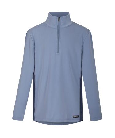 Kerrits Kids Up Tempo Fleece Tech Top Solid Oxford/Admiral Medium