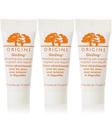 Origins Ginzing Refreshing Eye Cream to Brighten and Depuff 5ml*3 15ml