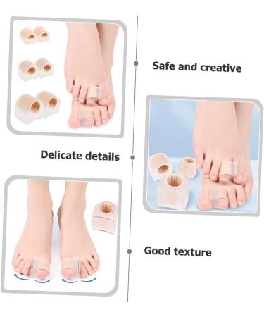 2 Pairs Silicone Toe Sleeves & Splint for Toe Separation & Valgus Correction - Reusable & Comfortable Toe Splitter Set 2.7x2.2cm - Buy Online on SooperMarket.com