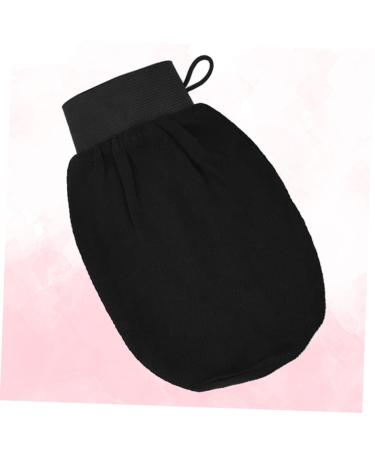 NOLITOY 2pcs Body Dead Skin Remover & Back Massager - Exfoliating Bath Scrubber Gloves for Shower & Spa - Black Bath Mitts for Smooth Skin - Buy Online on SooperMarket.com
