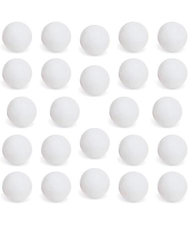 Totem World 24 White Beer Pong Balls - 38mm Ping Pong Washable Plastic for Decoration, Crafts or Party Game Balls