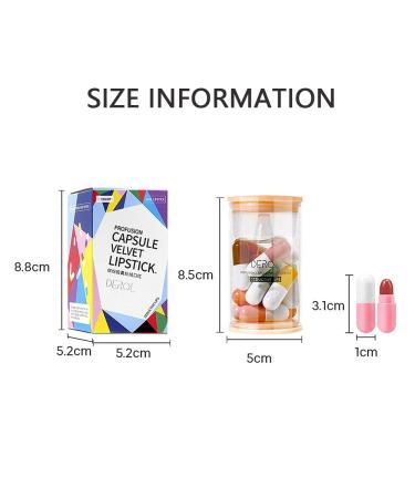 SWETIYOU Mini Matte Lipstick Capsules Set - 16 Pcs Cute Waterproof Long Lasting Velvet Lips - Buy Online on SooperMarket.com