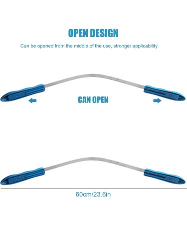 WADY Dog Deshedding Loop Brush 1PC Double-Sided Shedding Blade Dogs Shedding Brush Stainless-Steel Grooming Tool Dog Shedding Tool with Stainless Steel Blade for Dog and Cat Blue (Blue) - Buy Online on SooperMarket.com