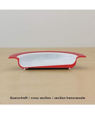 Ornamin Tilt-Trick Bowl 15.5 cm - White Melamine Eating Aid with Anti-Slip Design & Raised Edge for Independent Eating - Buy Online on SooperMarket.com